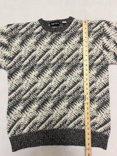 Vintage 90's J.T. Beckett Wool/Acrylic Geometric Crewneck Sweater Sz MED USA! - Picture 8 of 9