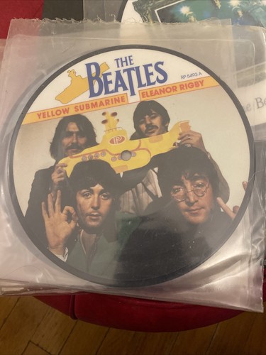 4 x Beatles Picture Discs, 20th Ann. 7” 45 Uk Imports— Rare!! - Picture 8 of 12
