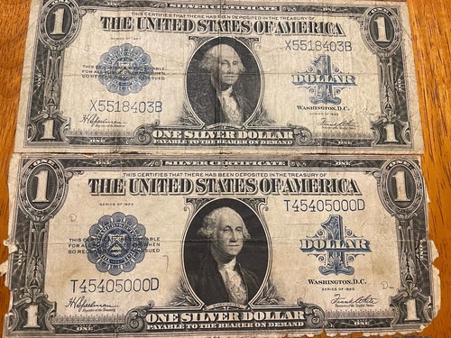 1922 Gold Certificate $10 + two 1923 $1 Silver 's + 1914 $5 + Fractional + MPC - Picture 5 of 8