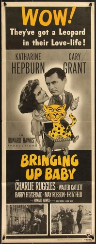Bringing Up Baby (R 1955) Original Insert Movie Poster 14x36