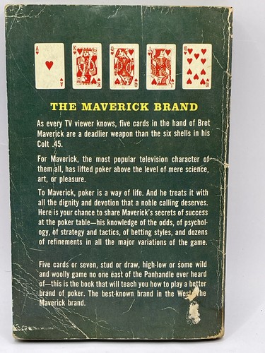 Poker nach Maverick Dell (1959) 2. Auflage, Vintage Buch - Bild 2 von 6