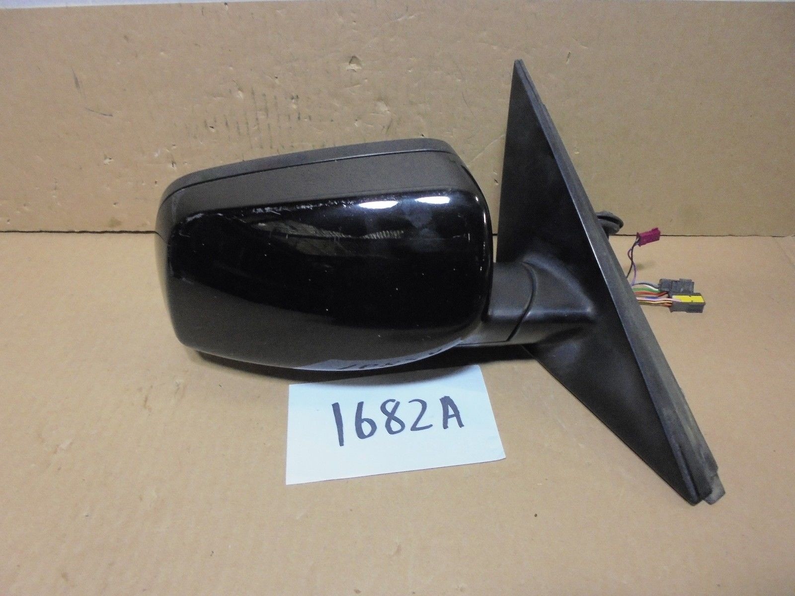 04 05 06 BMW 545i 4 Door PASSENGER side Mirror Used Power Black #1682-A
