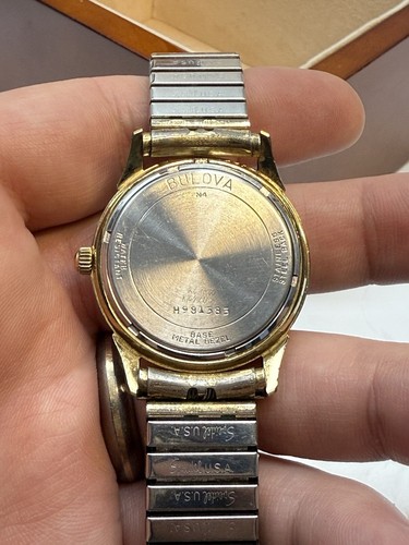 Bulova 11 ANC 17 Jewel Swiss Mechanical Wind Watch Gold Tone Vintage Runs - Picture 7 of 8