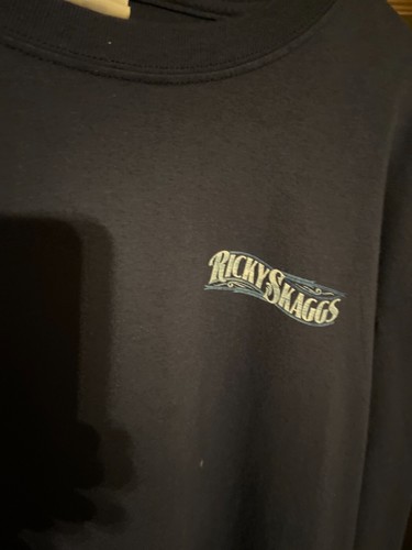 Ricky Skaggs Shirt Long Sleeve XL/EG/TG The Grass is Always Bluer Shirt - Picture 4 of 4