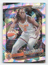 2025 Panini Prizm WNBA #3 Tina Charles Ice Prizms