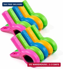 10 Pack Beach Towel Clips Heavy Duty Large Chair Clips Strong Grip Pool Cruise