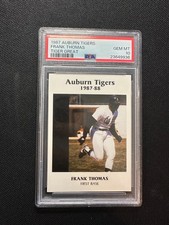 1987 AUBURN TIGERS FRANK THOMAS TIGER GREAT PSA 10 ROOKIE RC