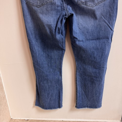 CAbi Hi Low Crop Jeans Damen Größe 14 Medium Wash Blau Mid Rise Style 6070 - Bild 13 von 13