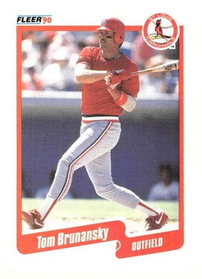 1990 Fleer #242a Tom Brunansky