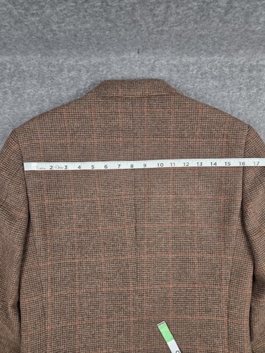 J Crew Thompson Blazer Mens 36R Brown Wool Large Check Design - Picture 6 of 13