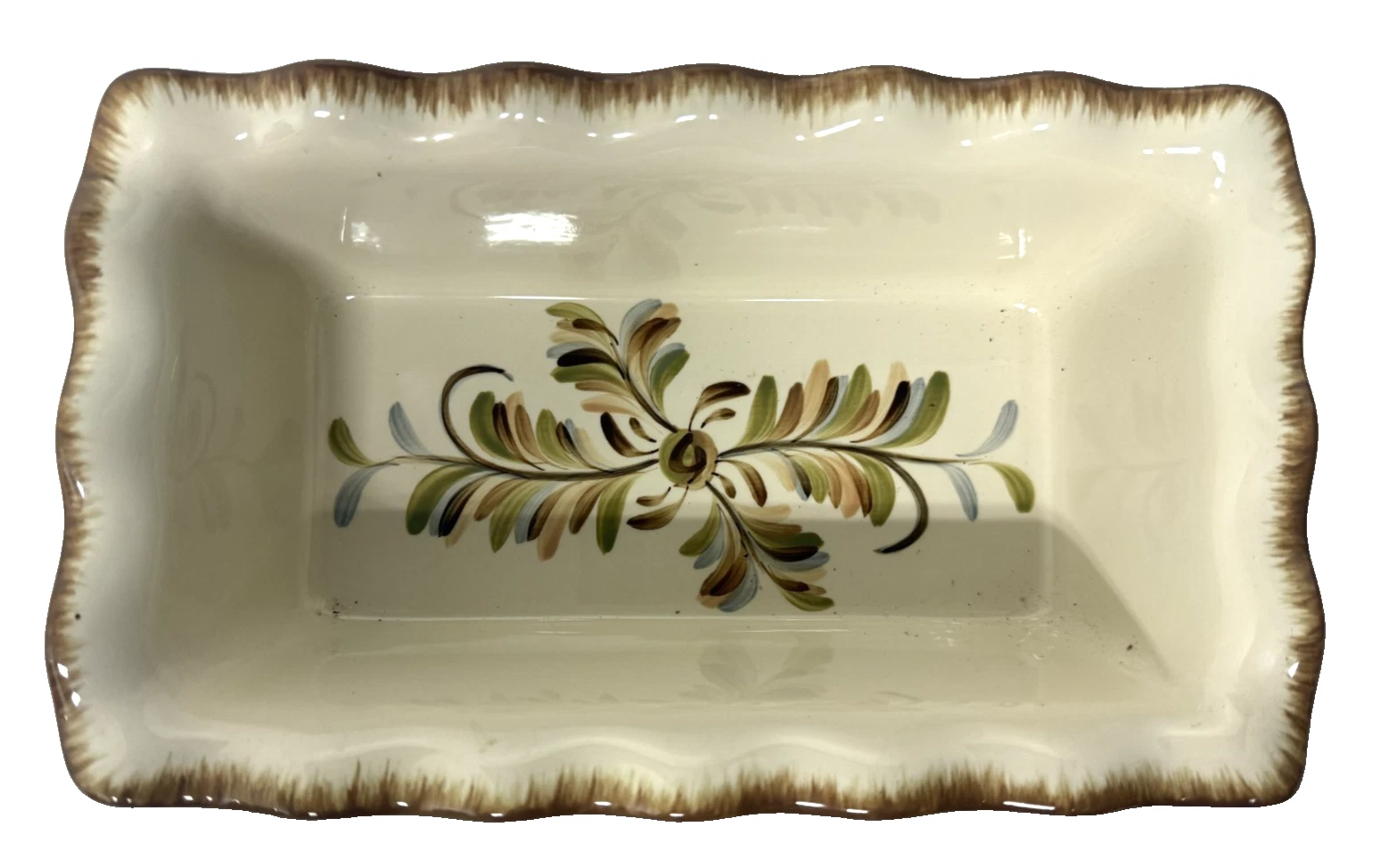 Southern Living Gail Pittman Bread Loaf Pan Rectangle Ceramic 5.5" x 9.5" x 3"