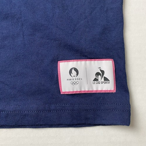 Paris 2024 Olympics Shirt Size Small Blue Le Coq Sportif Crew Neck NWT - Picture 5 of 9