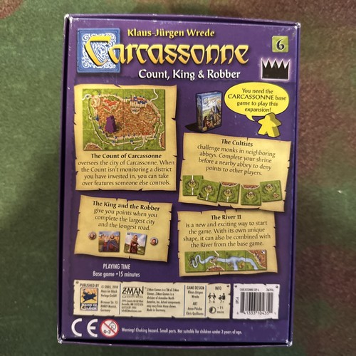 Count, King, & Robber Carcassonne Expansion 6 Board Game - Picture 2 of 4
