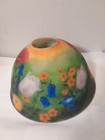 Vintage Beautiful Reverse Painted Floral Lamp Shade 11 3/4 Inch X 6.5 Inch — photo 2