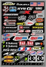 Dcor Universal Decal Sheet MX Misc. I