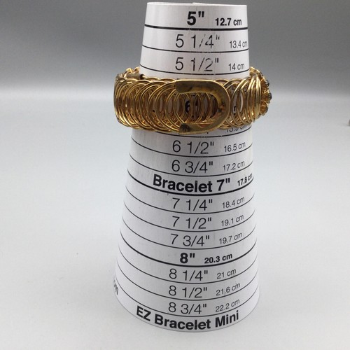 Goldfarben Schwarz Strass 31mm Uhr Damen Armband Stretchband Neue Batterie - Bild 10 von 13