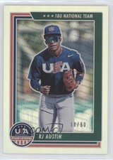 2022 Panini USA Baseball Stars & Stripes Holo Silver 18/80 RJ Austin #48 5i2