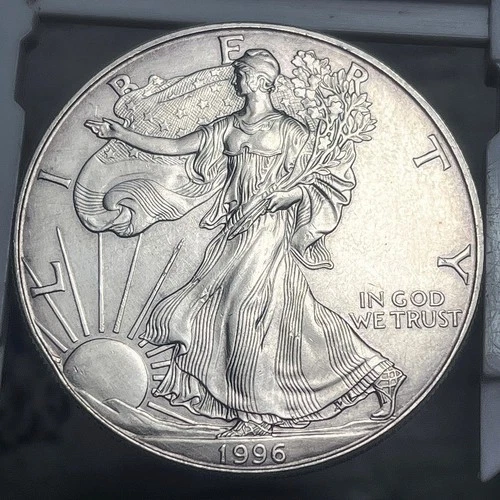 1996 AMERICAN SILVER EAGLE WALKING LIBERTY DOLLAR 1 Oz KM273 low mintage