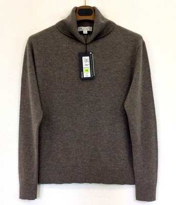 M&S Autograph 100 % Kaschmir Pullover 12 neu mit Etikett Muskat Rollkragen Langarm
