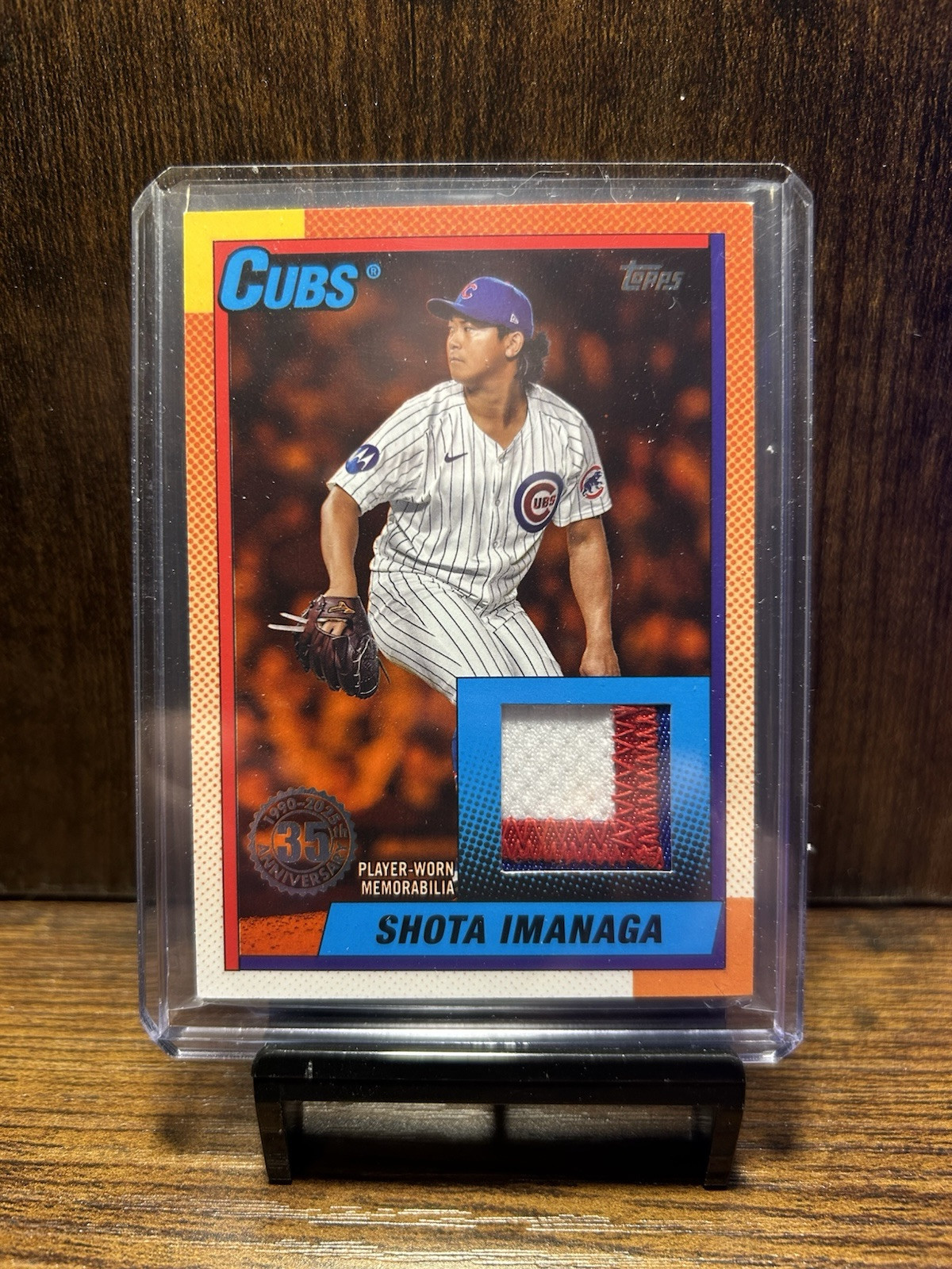 2025 Topps- 1990 Topps Baseball Relics #T90R-SI Shota Imanaga Orange /25