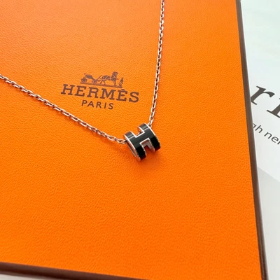 新品未開封！h LOGO NECKLACE Hermes H Necklaces products for sale | eBay