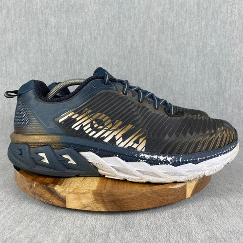 Chaussures Hoka One One Arahi homme pointure 11 bleu baskets running athlétique métallisé