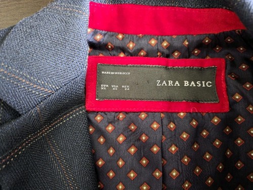 Zara Women's Check Blazer - Preppy Academia Style with Red Elbow Patches! - Picture 17 of 17