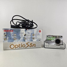 Pentax Optio S5n 5.0MP Digital Camera - Tested Working Boxed With Charger