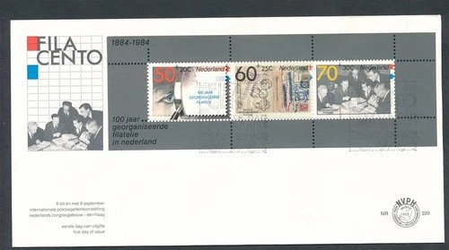 D473742 Netherlands FDC Centenary Philately NVPH 220