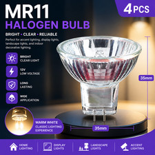 4PCS MR11 Spotlight Bulbs 12V 35W Halogen Light Bulb Warm White GU4 Spot Lamp