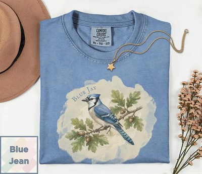 Vintage Blue Jay Bird Watcher Comfort Tee