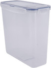 HPL713 Rectangular Storage Container with Flip Top Lid - Clear/Blue