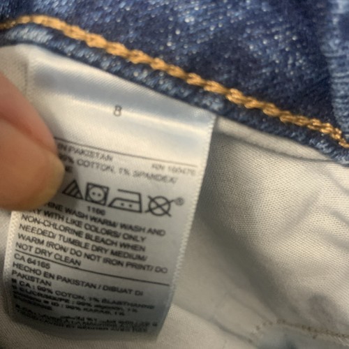 Pantalones de mezclilla Old Navy tiro extra alto pierna ancha para mujer talla 8 desgastados lavado medio 28x27 - Imagen 5 de 10