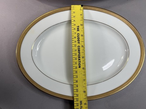 Noritake Goldwyn 6244 2 lot Oval Serving Platters 11.5" & 16" Vintage Japan - Picture 9 of 11
