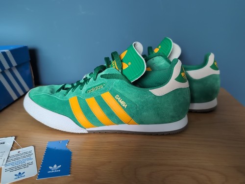 Mens Vintage Adidas Samba Super UK Size 10u43526 Green - Picture 6 of 10