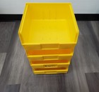 ⭐️⭐️⭐️⭐️⭐️ **Lot of 4** Yellow Global Stackable Bins 269685BG 11"x11"x5"