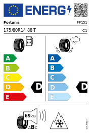 Fortuna Ecoplus 4S 3PMSF 175/80 R14 88T Ganzjahresreifen - Bild 3 von 3