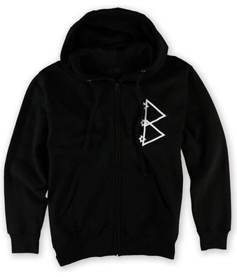 Black Scale Mens The Pyrex Vision Zip Up Hoodie Sweatshirt