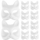  10pcs Japanese Fox Mask Blank Paintable Masks Blank DIY Masks Animal Masks for