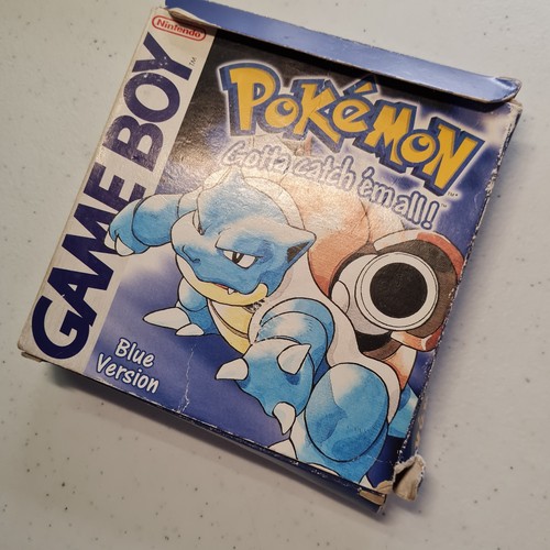 Pokemon Blu - Nintendo Game Boy - Scatola + Gioco (Scatola In Condizione Indossata) PAL - Foto 2 di 14