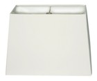 Royal Designs HB-613-12WH White Rectangle Hardback Lamp Shade 5x10/8x12/9.5in