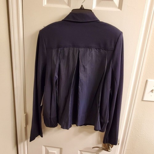 CAbi Chance Moto Jacket in Blue Women's Size small NEW!!!! - Picture 4 of 11