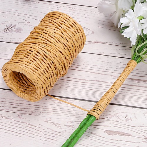 50M Florales Bindegarn Drath Wickelgarn 2 Rollen 2mm Floristik Drath Eisen, Lila - Bild 5 von 7