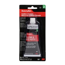 Bondo 907 White Aluminum/Fiberglass/Steel/Wood Glazing & Spot Putty 4.5 oz.