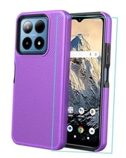 for Boost Summit 5G Case with Tempered Glass Screen Protector,Summit 5G Phone 