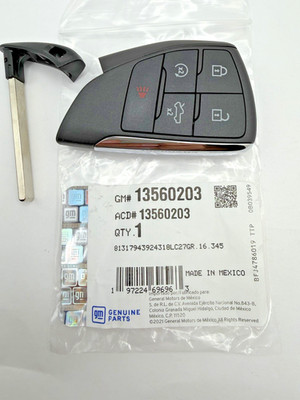 Genuine GM Chevrolet Silverado EV 5B Frunk Smart Key Fob Remote 13560203 OEM