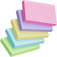 250 Index Cards 3x5, Heavyweight 180gsm, Colored, Study & Office Use  #226  