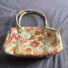 Longaberger Daisy Homestead Purse Tote Handbag EUC