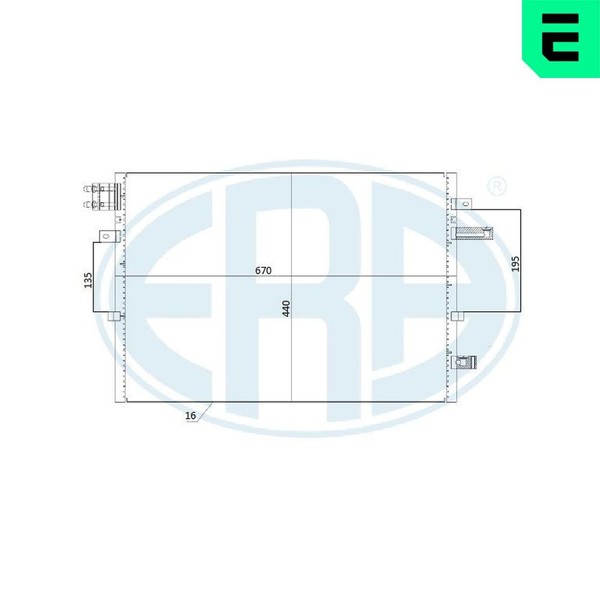 Kondensator Klimaanlage Era 667277 FüR Ford Mondeo 3 B4Y Turnier Bwy B5Y 16V Sci-image