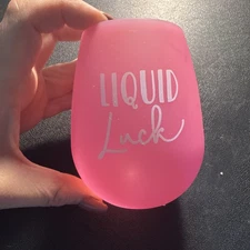 Pink Silicone Drinking Cup